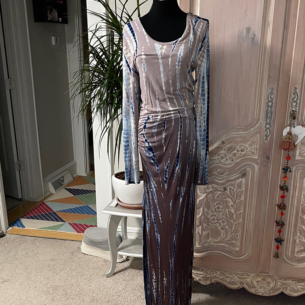 YOUNG FABULOUS & BROKE Tie Dye Maxi Dress